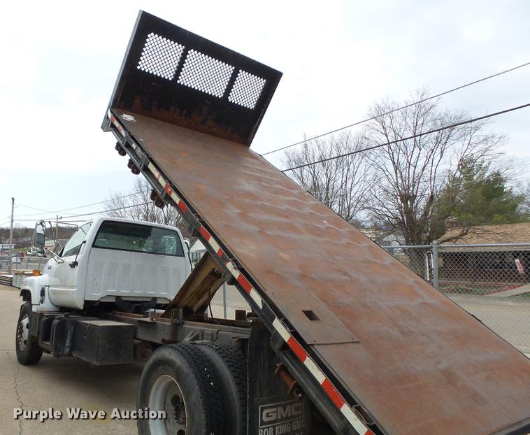 image for item DD2317 1996 GMC Top Kick C6500 flat dump bed truck