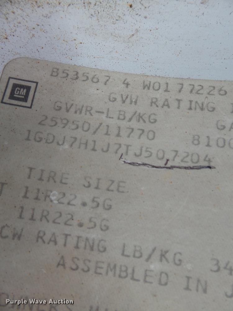 image for item DD2317 1996 GMC Top Kick C6500 flat dump bed truck