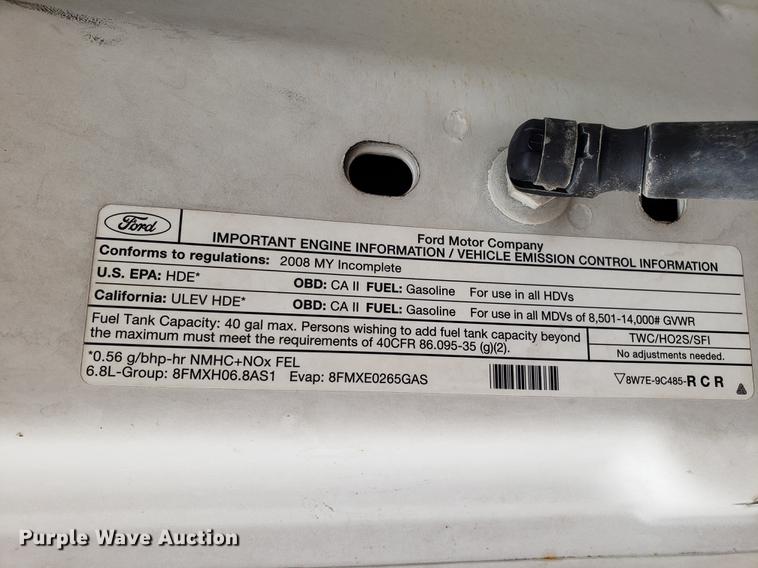 image for item DD4022 2008 Ford F350 Super Duty flatbed pickup truck