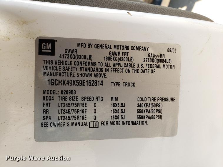 image for item DD4035 2009 Chevrolet Silverado 2500HD Ext. Cab pickup truck