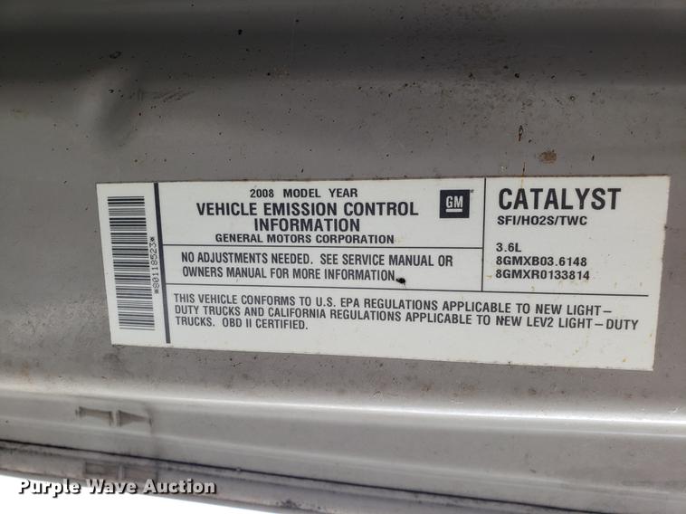 image for item DD4067 2008 Cadillac SRX4 SUV