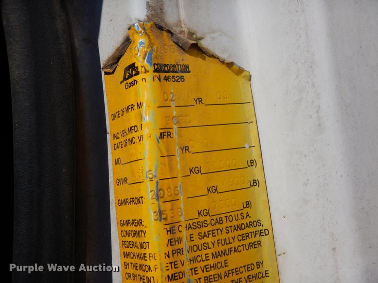 image for item DE3867 2000 Ford Econoline E350 box truck