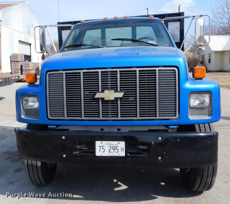 image for item DE6065 1996 Chevrolet Kodiak C5500 flat dump bed truck