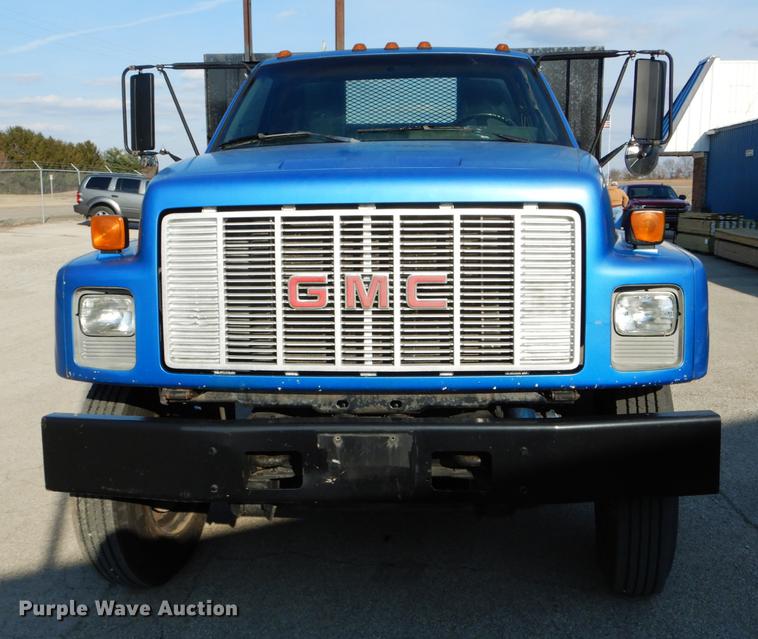 image for item DE6066 1994 GMC TopKick C5500 dump flatbed truck