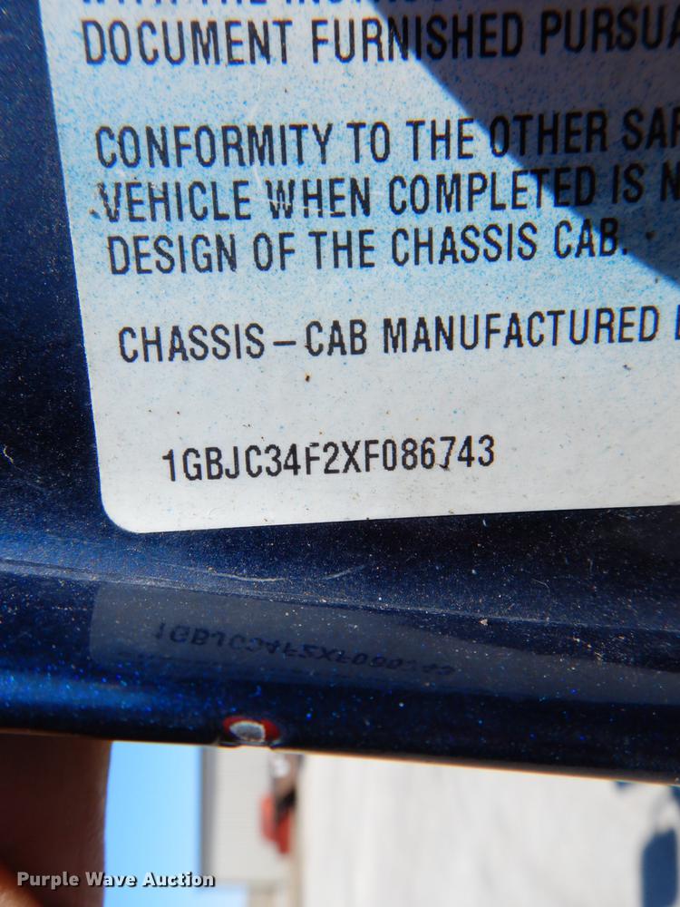 image for item DE6070 1999 Chevrolet C3500 dump bed pickup truck