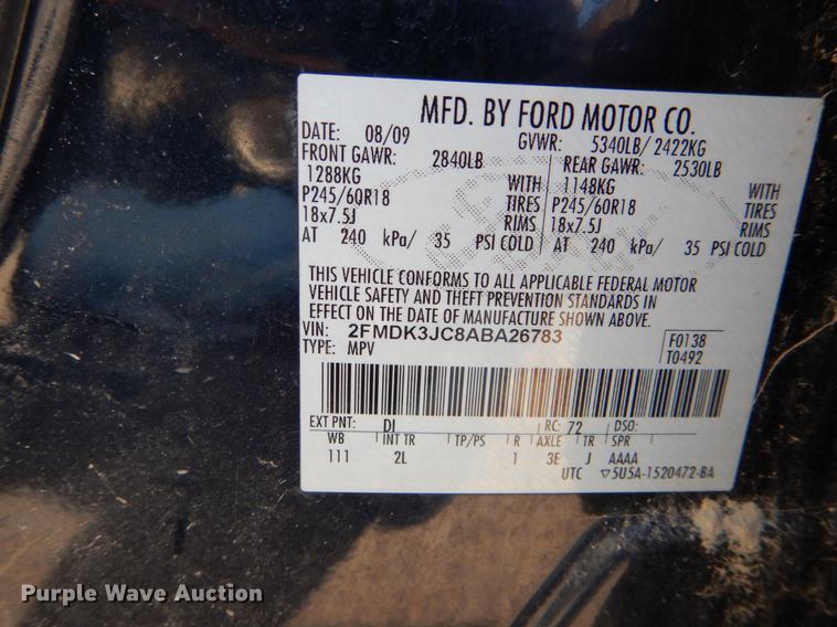 image for item DE6077 2010 Ford Edge SEL SUV