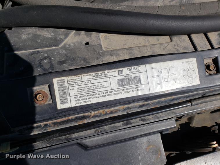 image for item DF3370 2002 Chevrolet S10 Ext. Cab pickup truck