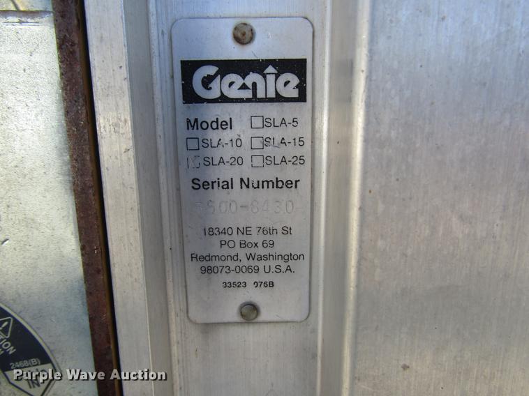 image for item DF7877 (4) Genie SLA-20 vertical lifts