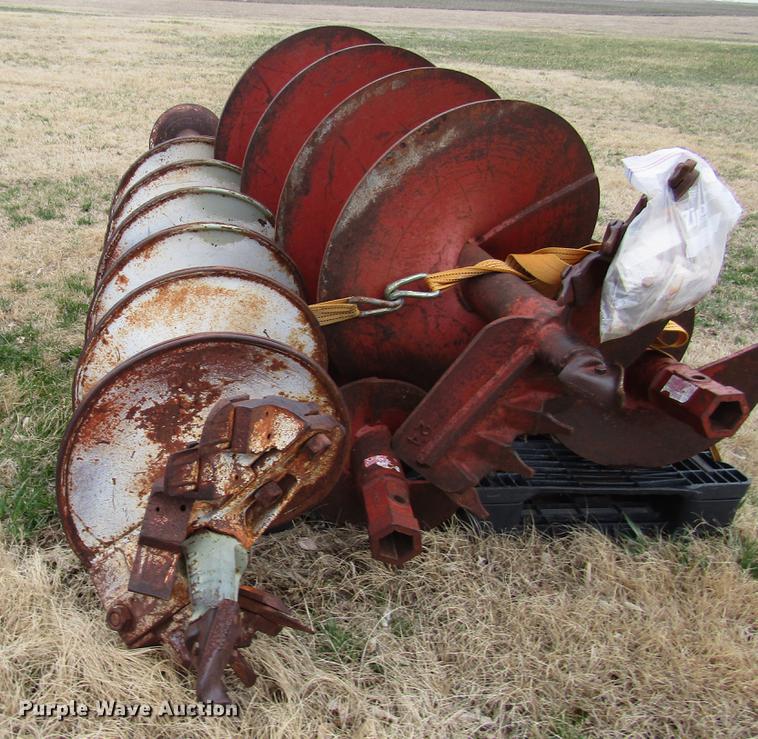 (4) skid steer auger bits in Chapman, KS Item DF7897 sold Purple Wave