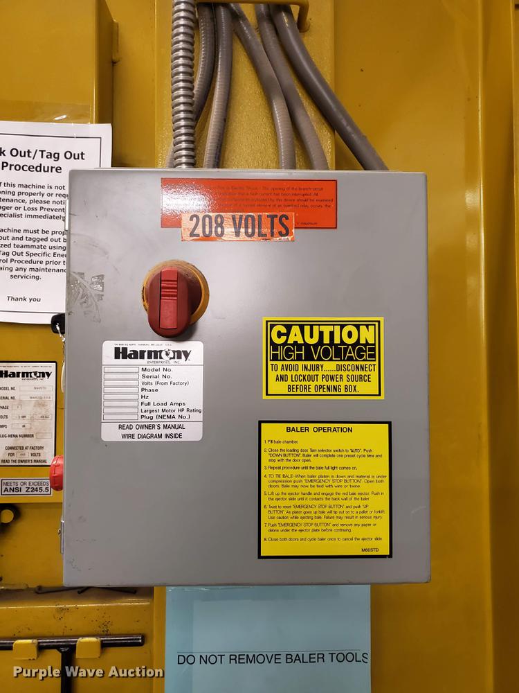 image for item DF8806 Harmony M60-STD cardboard baler