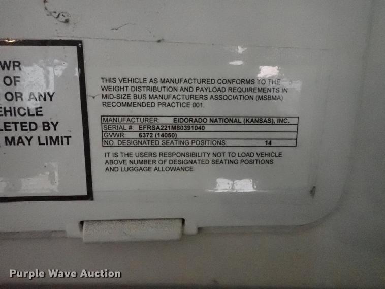 image for item DF8854 2007 Ford Econoline E450 shuttle bus