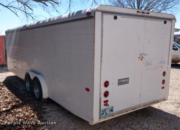 image for item DF9895 1997 Stidham enclosed cargo trailer