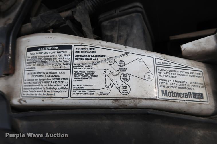 image for item DG3388 2001 Ford F550 Crew Cab rollback truck