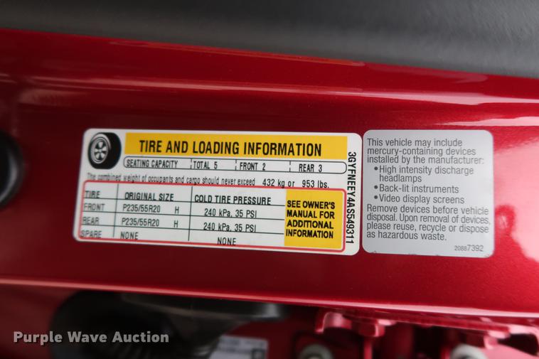 image for item DG3394 2010 Cadillac SRX4 SUV