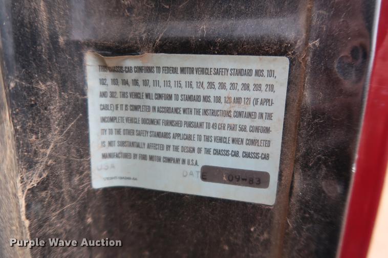 image for item DG3405 1984 Ford F800 Fire Cat fire truck