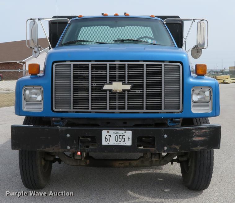 image for item DG3915 1995 Chevrolet Kodiak C6500 flat dump bed truck