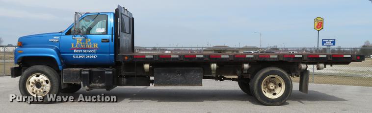 image for item DG3915 1995 Chevrolet Kodiak C6500 flat dump bed truck