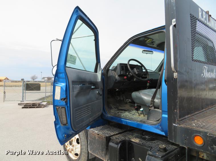 image for item DG3915 1995 Chevrolet Kodiak C6500 flat dump bed truck