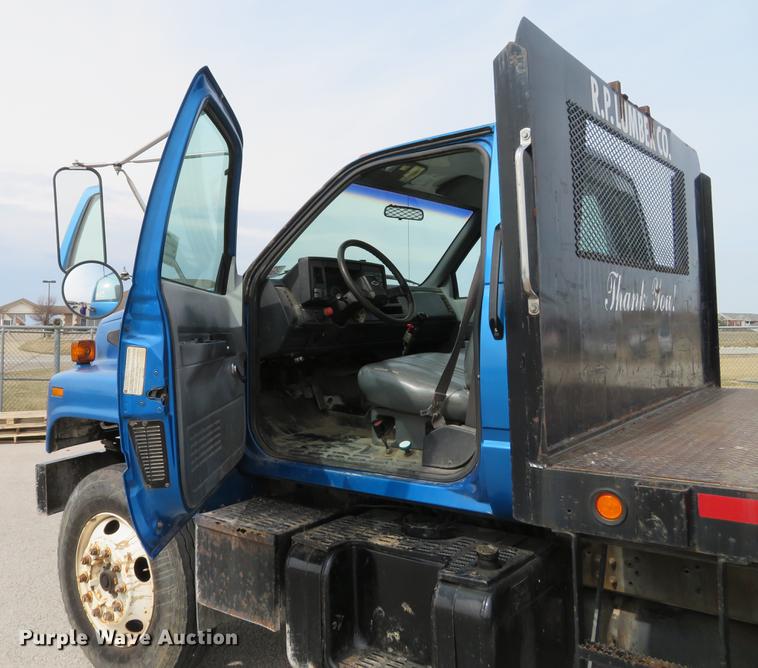 image for item DG3915 1995 Chevrolet Kodiak C6500 flat dump bed truck