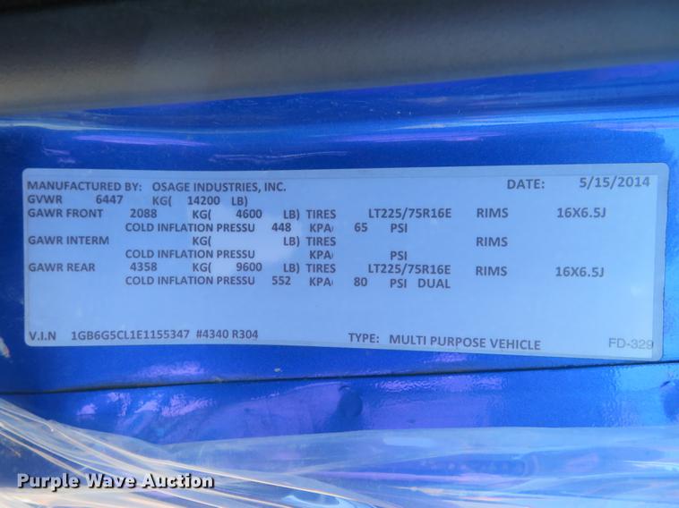 image for item DG3934 2014 Chevrolet Express G4500 cab and chassis