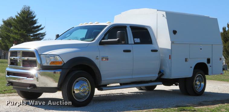 image for item DG3936 2011 Dodge Ram 4500HD Crew Cab utility bed pickup truck