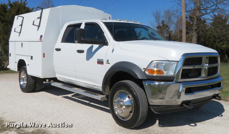 image for item DG3936 2011 Dodge Ram 4500HD Crew Cab utility bed pickup truck