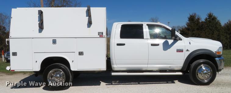 image for item DG3936 2011 Dodge Ram 4500HD Crew Cab utility bed pickup truck