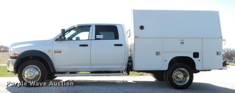 image for item DG3936 2011 Dodge Ram 4500HD Crew Cab utility bed pickup truck