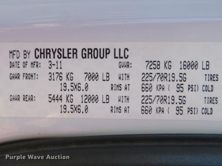 image for item DG3936 2011 Dodge Ram 4500HD Crew Cab utility bed pickup truck