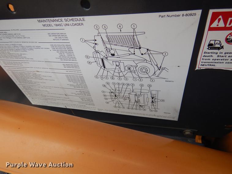 image for item DG5753 1997 Case 1845C skid steer