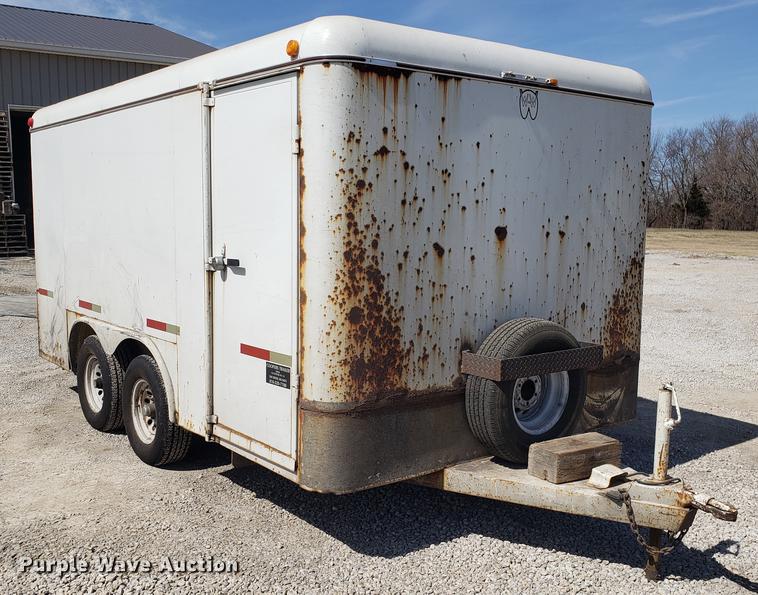 image for item EN9825 2001 W-W enclosed cargo trailer