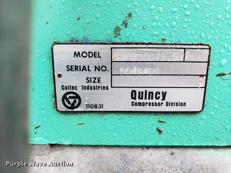 image for item EN9857 Quincy MOR310D1.5HP air compressor