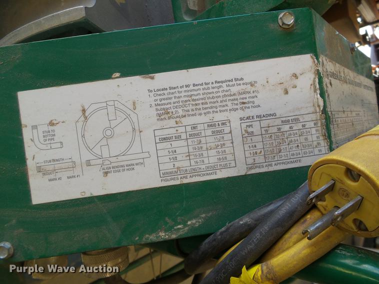 image for item EQ9056 Greenlee 853 conduit bender