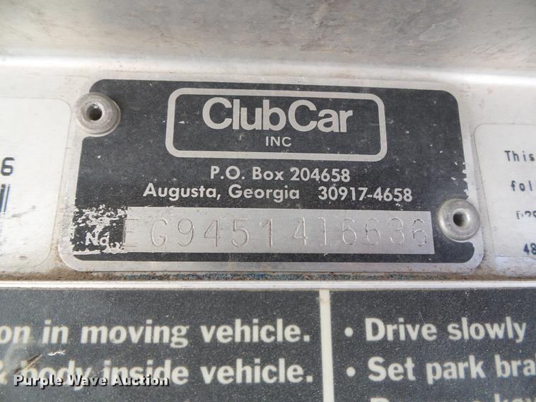 image for item EQ9060 Club Car golf cart