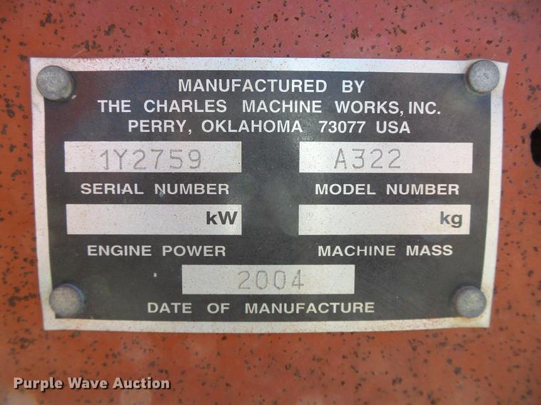 image for item EQ9061 2004 Ditch Witch 3700 trencher