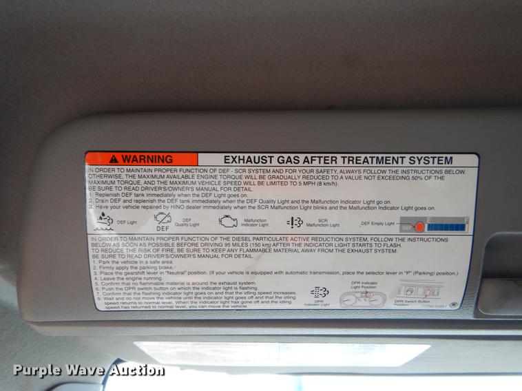 image for item ER9382 2012 Hino 338 box truck