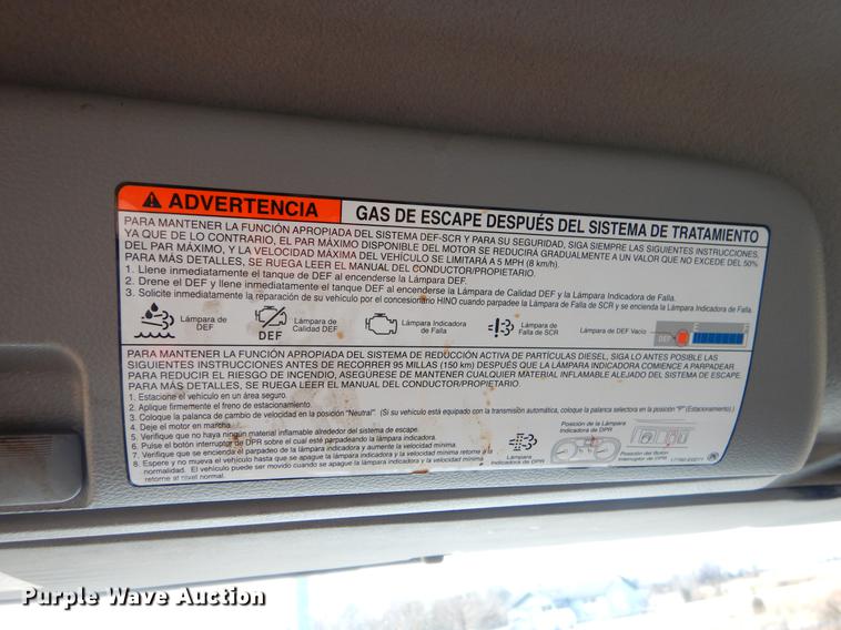 image for item ER9382 2012 Hino 338 box truck