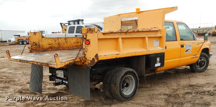 image for item FA9273 1998 Chevrolet C3500 Crew Cab dump bed pickup truck