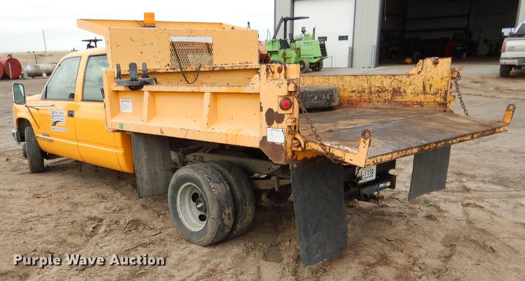 image for item FA9273 1998 Chevrolet C3500 Crew Cab dump bed pickup truck