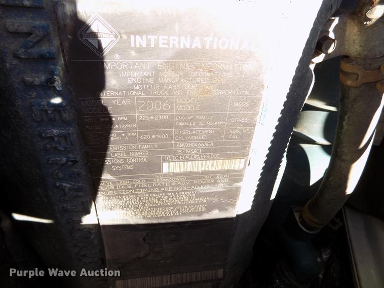 image for item FA9545 2007 International 4400 box truck