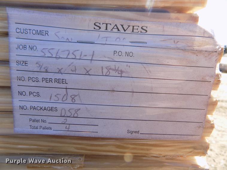 image for item FA9550 Approximately 7,300 wood staves