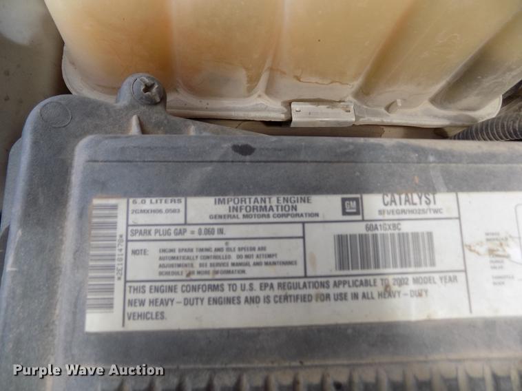 image for item FA9621 2002 Chevrolet Silverado 2500HD LS Ext. Cab pickup truck