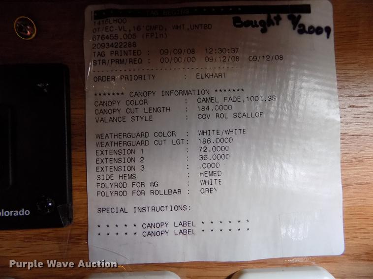 image for item FA9625 2009 Jayco Eagle 341 RLQS camper