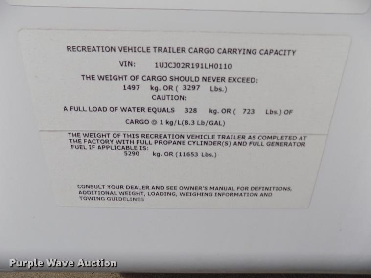 image for item FA9625 2009 Jayco Eagle 341 RLQS camper