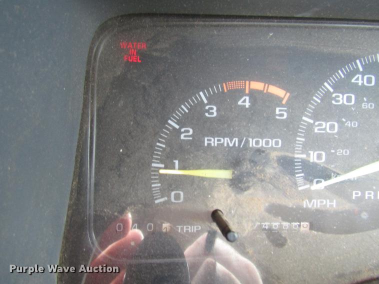 image for item FJ9630 1995 Chevrolet C3500 utility bed pickup truck with crane