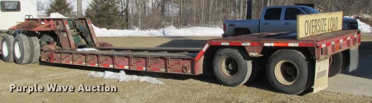 image for item DA8316 1978 Transport Trailers GPRX25DH lowboy equipment trailer