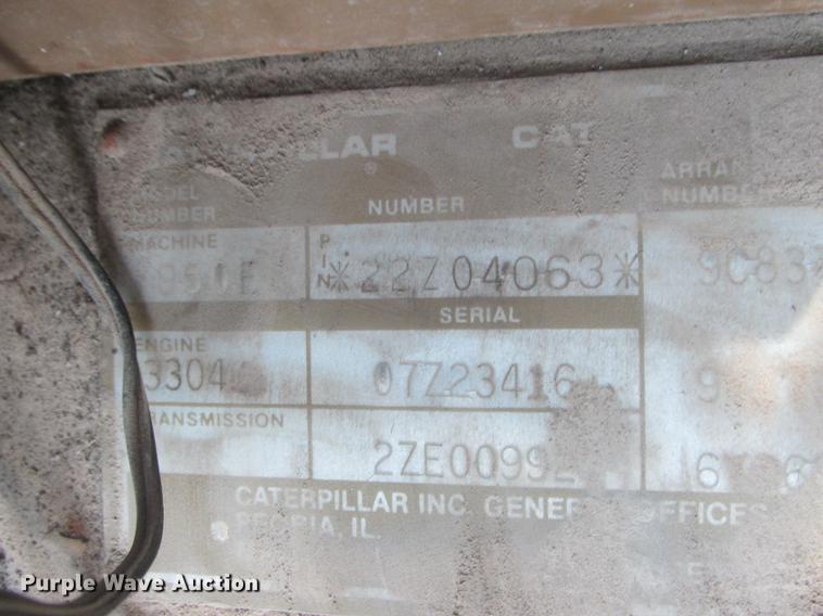 image for item DA8318 1989 Caterpillar 950E wheel loader