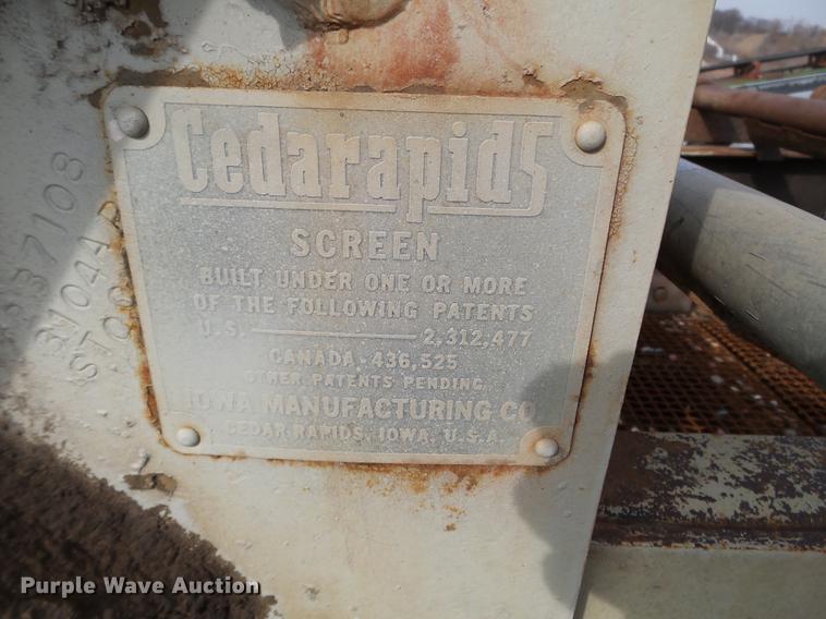 image for item DA8320 Cedarapids wash plant