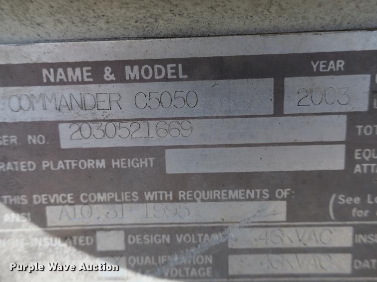 image for item DB8849 2004 International 7400 digger derrick truck