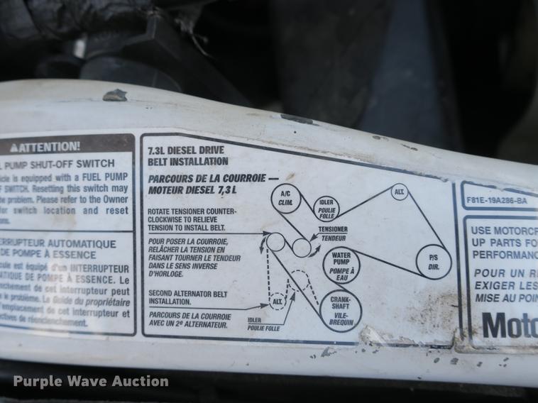 image for item DB8872 2002 Ford F550 Super Duty SuperCab utility truck with crane